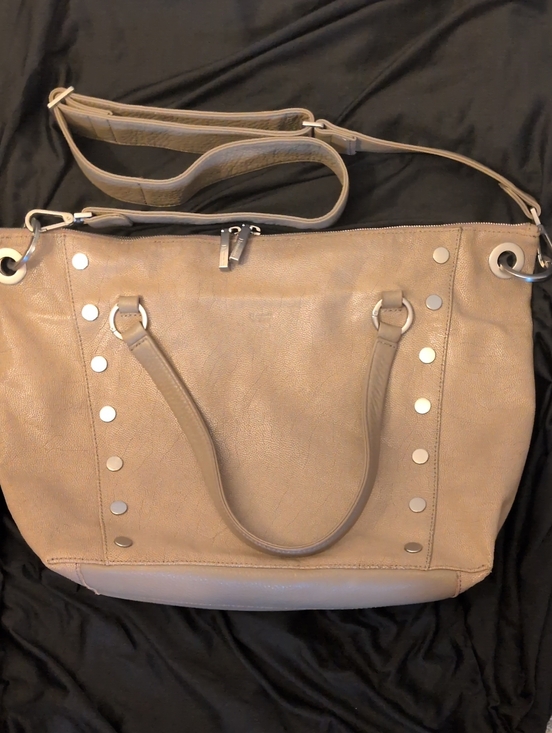 Hammitt Handbags - Hammit Daniel Tan Leather Satchel with Stud Accents